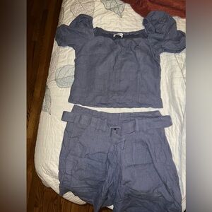 Abercrombie top & shorts set